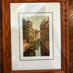 Italian Signed and Framed Oil Painting